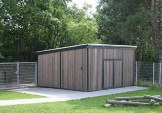 Skur Til Opbevaring Af Legetoej Og Cykler Ved Institution