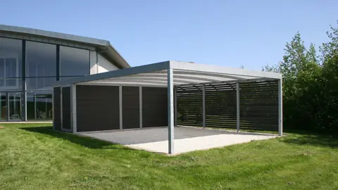 UNA Dobbelt Carport Med Lameller