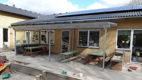 Wall aktivitetsrum model PLAN med Komposit og hærdet glas i siden