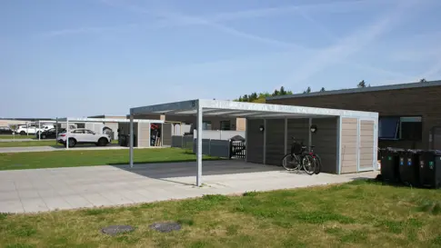 UNA Varmgalvaniserede Carporte Til Boligbyggeri