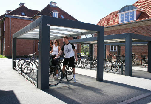 KUBIC cykeloverdækning i pulverlakeret sort